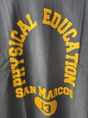 画像2: ALL HOURS 　　7.1oz GARMENT DYED 　Tシャツ PHYSICACAL 　   D.BLUE　     サイズ；1 (2)