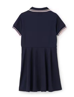 画像2: 30%off Lovetoxic  半袖ポロワンピース　　80；クロ (2)