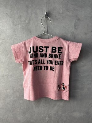 画像3: 2025春夏　DENIMDUNGAREE　トンプキンテンジク 1ST PENGUIN TEE　　6；ピンク　　サイズ；150 (3)