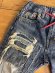 画像2: 2025春夏　DENIMDUNGAREE　　12ozHOME MADEデニム リメイク イージー PN　14；ブルー (2)