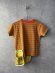 画像2: 2025春夏　DENIMDUNGAREE　　ボーダーテンジク ポケット TEE　　15；オレンジ (2)