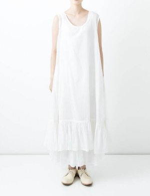 画像2: VC 　 フリルインナーOP *Long　　WHITE　  サイズ：F (2)