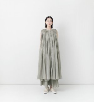 画像1: VC 　　スリーブレスギャザーブラウス *Long  　　GRAYGE　　  サイズ：F (1)