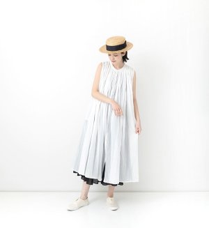 画像4: VC 　　スリーブレスギャザーブラウス *Long  　　WHITE 　　  サイズ：F (4)