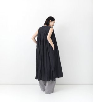 画像3: VC 　　スリーブレスギャザーブラウス *Long  　　BLACK　　  サイズ：F (3)