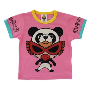 画像1: MY FIRST HYSTERIC　SELFISH BABY ANIMAL MINI リンガー半袖Tシャツ　　25:ピンク (1)