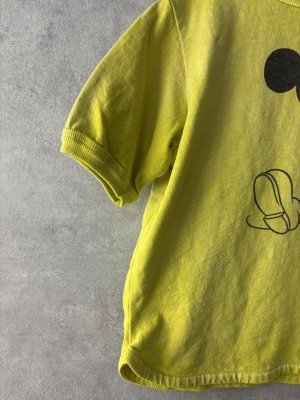 画像2: 40%off 2025春夏 DENIMDUNGAREE   ビンテージテンジク MICKEY ラクガキ TEE 10;黄 (2)