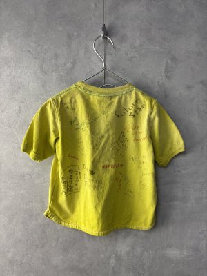 画像3: 40%off 2025春夏 DENIMDUNGAREE   ビンテージテンジク MICKEY ラクガキ TEE 10;黄 (3)