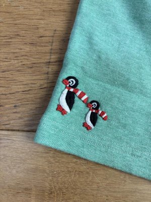 画像4: 40%off 2025春夏 DENIMDUNGAREE  ウラケ ペンギン SPN 28;ライトグリーン (4)