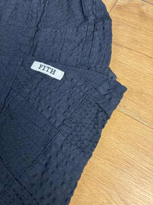 画像4: 40%off 2025春夏 FITH   パッチワーク アシンメトリー パンツ 2:黒  (4)