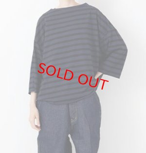 画像1: VC　 L/S BORDERカラー；DARK NAVY×BLACK　　サイズ；F (1)