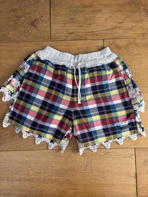 画像1: 2025春夏　DENIMDUNGAREE　　マドラスチェック スカラップ SPN　　5；赤 (1)