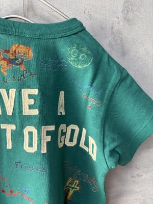 画像3: 40%off 2025春夏 DENIMDUNGAREE テンジク DREAMS TEE  8;グリーン サイズ;140 (3)