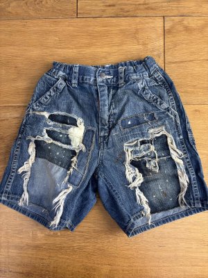画像1: 2025春夏　DENIMDUNGAREE　　8OZデニム リメイク SPN　　14；ブルー (1)