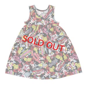 画像1: Hystericmini　HYSTERIC MINI SWEETS PARLOUR総柄 ワンピース　　14；ブラック系 (1)
