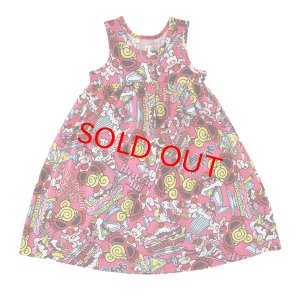 画像1: Hystericmini　HYSTERIC MINI SWEETS PARLOUR総柄 ワンピース　29；ピンク系 (1)