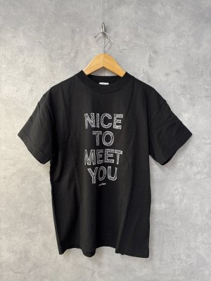 画像1: 2025春夏　GC　　テンジク NICE TO MEET YOU TEE　2：黒 (1)