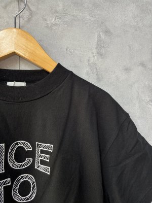 画像2: 40%off 2025春夏 GC  テンジク NICE TO MEET YOU TEE 2:黒 (2)