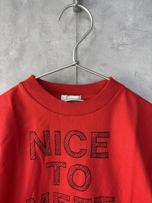 画像2: 30%off 2025春夏　GC　　テンジク NICE TO MEET YOU TEE　5：赤 (2)