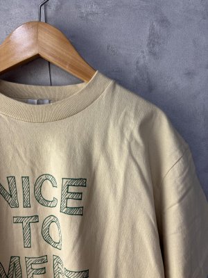 画像2: 40%off 2025春夏 GC  テンジク NICE TO MEET YOU TEE 19:ベージュ (2)