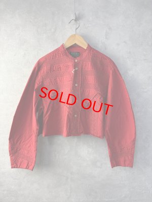 画像1: 2025春夏　MARET(マレ)   アンティークスラブドラマティックショートJK  　5:RED (1)