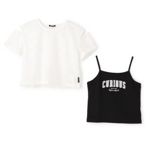 画像2: 30%off by LOVEiT  　　メッシュTキャミセット　　03；オフホワイト (2)