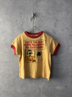 画像1: 2025春夏　DENIMDUNGAREE 　　テンジク SNOOPY STUPID TEE　　10；黄 (1)