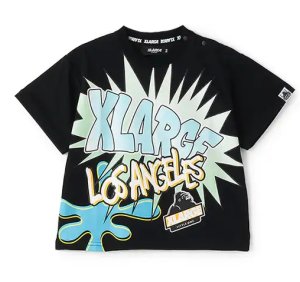 画像1: XLARGE KIDS　ポップアート半袖Tシャツ  80；黒 (1)