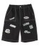 画像1: XLARGE KIDS　ワッペンロゴハーフパンツ　　80；黒 (1)
