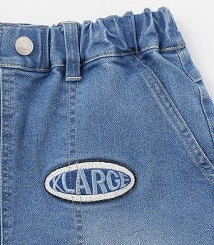 画像2: 30%off XLARGE KIDS　ワッペンロゴハーフパンツ　　21；茶 (2)