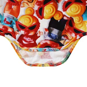 画像2: MY FIRST HYSTERIC MINI DOLL総柄 ノースリーブロンパース  90;マルチ  サイズ;80 (2)