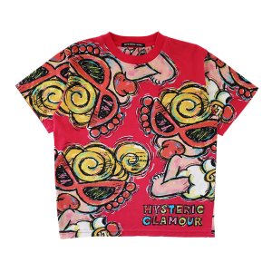 画像1: Hystericmini　LOVELY MINI Viscotex 半袖Tシャツ  26；マゼンタ (1)