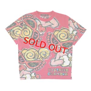 画像1: Hystericmini　LOVELY MINI Viscotex 半袖Tシャツ  26；マゼンタ (1)
