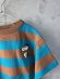 画像2: 2025春夏　DENIMDUNGAREE 　　ワイドボーダーテンジク SNOOPY TEE　　7；茶 (2)