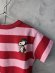 画像2: 2025春夏　DENIMDUNGAREE 　　ワイドボーダーテンジク SNOOPY TEE　　5；赤 (2)