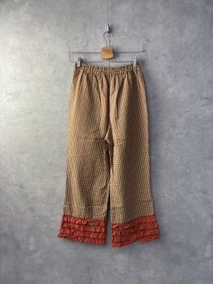 画像4: 40%off 2025春夏 　GTH　	サッカーギンガムチェック フリフリ イージーPN　　5；赤 (4)