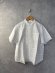 画像1: NATURAL LAUNDRY　STパッチ半袖シャツ　121；ホワイト　　サイズ:2 (1)