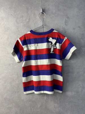 画像3: 40%off 2025春夏 DENIMDUNGAREE   ワイドボーダーテンジク SNOOPY TEE  91;クレイジー (3)