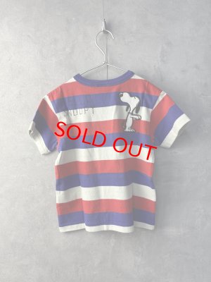 画像3: 40%off 2025春夏　DENIMDUNGAREE 　　ワイドボーダーテンジク SNOOPY TEE　　91；クレイジー (3)