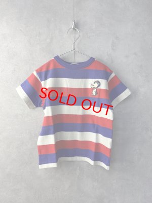 画像1: 40%off 2025春夏　DENIMDUNGAREE 　　ワイドボーダーテンジク SNOOPY TEE　　91；クレイジー (1)