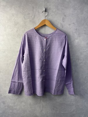 画像1: YARRA 　INDIA ピンタックブラウス　　73；ラベンダー　　FREE (1)