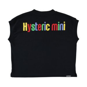 画像2: Hystericmini　SUMMER TIME WITH J フレンチスリーブ Tシャツ  10；ブラック (2)