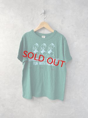 画像1: 2025春夏　DENIMDUNGAREE　 テンジク HUEY DEWEY LOUIE TEE　8；グリーン (1)