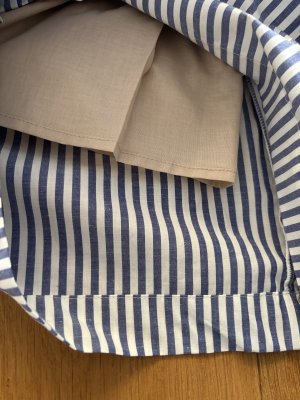 画像6: LILOU+LILY  TYPEWRITER CLOTH DUNGAREE&STRIPE WIDE PANTS ブルーストライプ  size:38 (6)