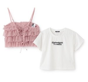 画像2: 30%off by LOVEiT  　　2WAYビスチェつきTシャツ 　80；黒 (2)