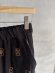 画像2: A VIEW FROM HERE　　 CRAPE EMBROIDERY PANTS 　ブラック (2)