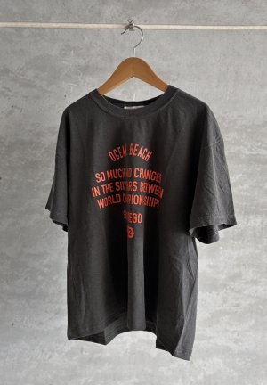 画像1: ALL HOURS 　 6.1OZ PIGMENT DYED HALF SLEEVE TEE　　チャコール　　サイズ；1 (1)