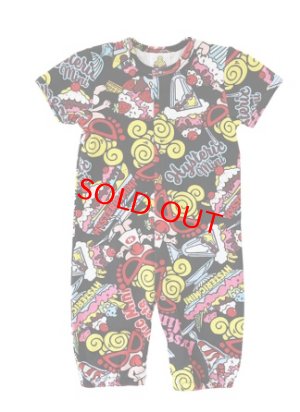 画像1: MY FIRST HYSTERIC   SWEETS PARLOUR総柄 2WAYALL  　14；ブラック系　　サイズ；FREE(60-70cm) (1)