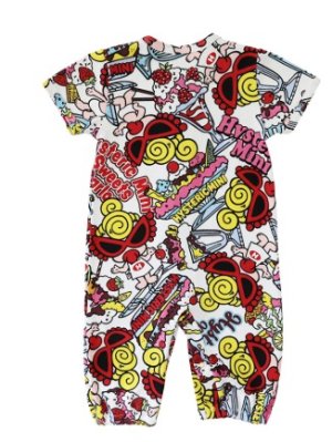 画像2: MY FIRST HYSTERIC   SWEETS PARLOUR総柄 2WAYALL    04;ホワイト  サイズ;FREE(60-70cm) (2)