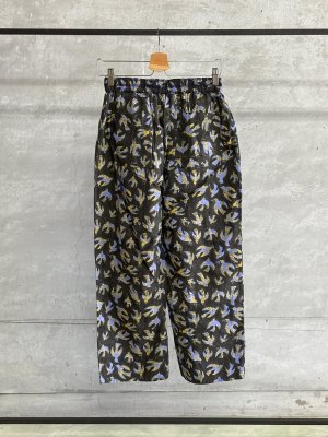 画像3: A VIEW FROM HERE BLOCK PRINT STRAIGHT PANTS   BLACK (3)